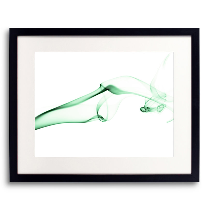 Green Smoke Print by Scott Norris, Black Framed Paper, 20" H x 16" W
