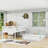 Queen Over Queen Bunk Bed With Guardrails-416836847