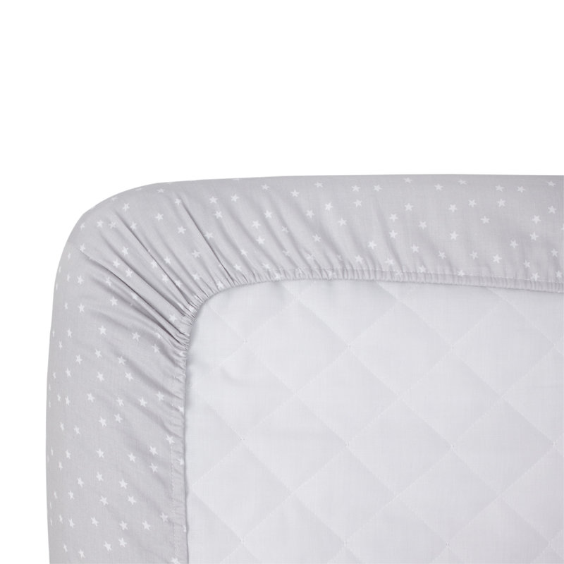Stars Greenguard Gold Certified Floral 1 - Piece Standard Crib Fitted Sheet