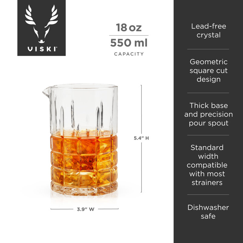 Verre mélangeur Viski Highland, ensemble de 1, 500 ml, Viski