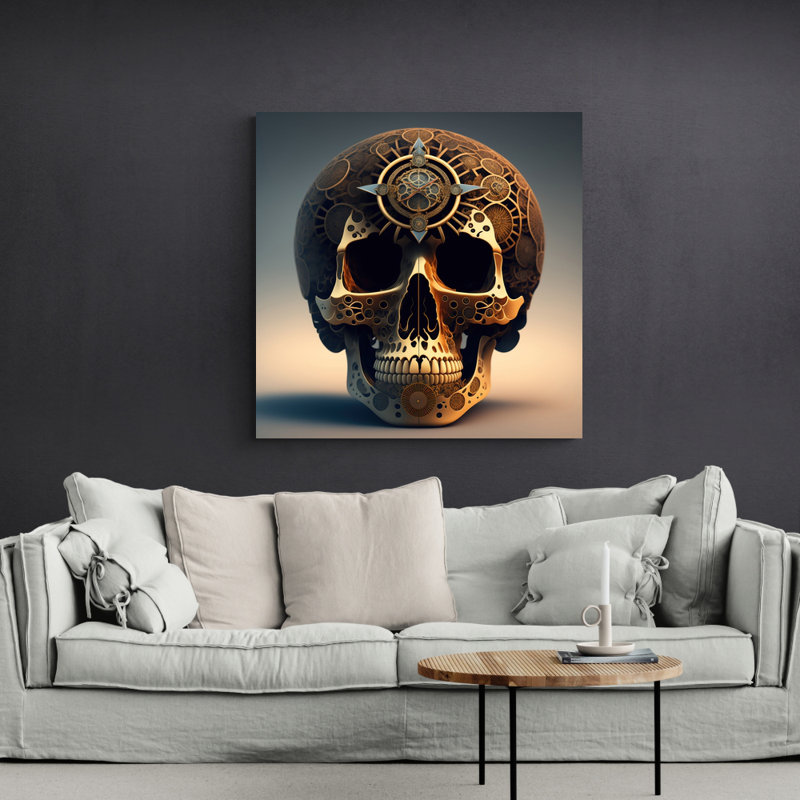 «Skull 5» par Stephen Chambers - Photographie sur toile tendue, H 30 po x l 30 po x P 1,5 po