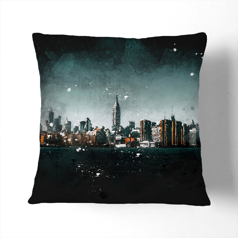 Square Throw Cushion, White, 55cm H x 55cm W x 20cm D
