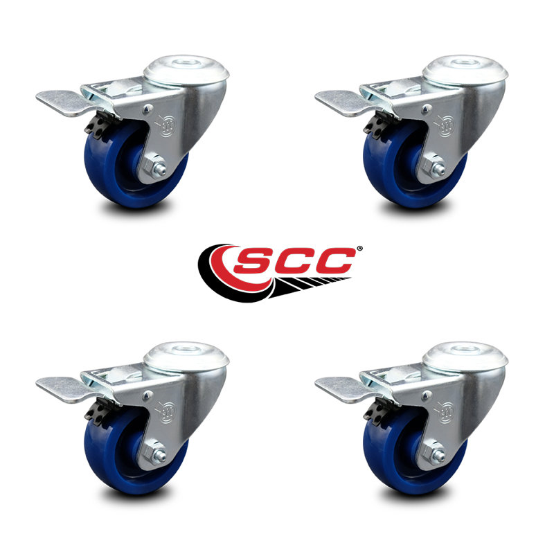 Polyurethane Expanding Caster with Brake