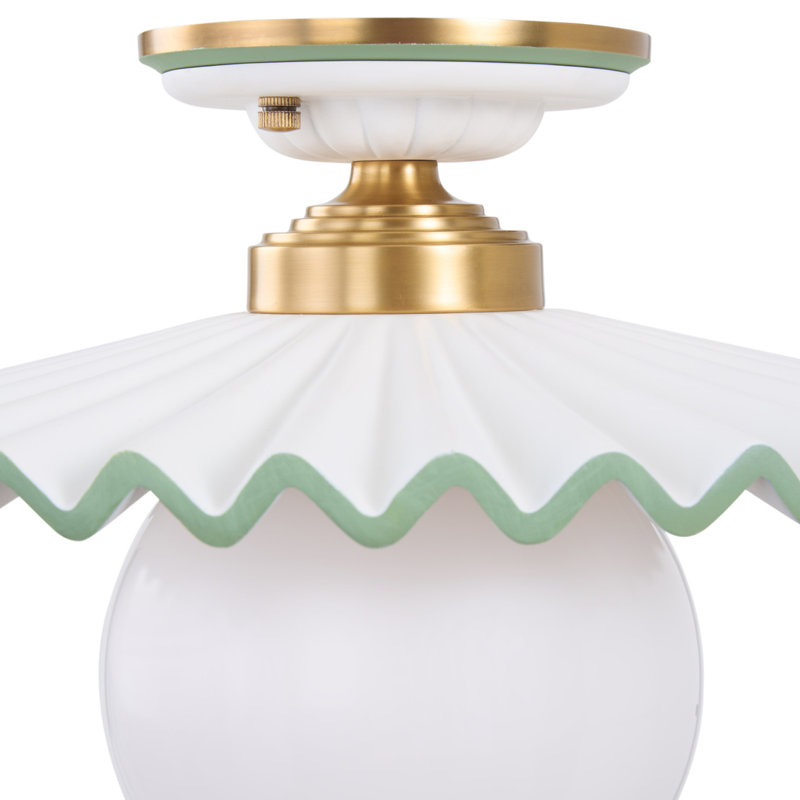 Amanda Lindroth Fancy Ruffle Flushmount