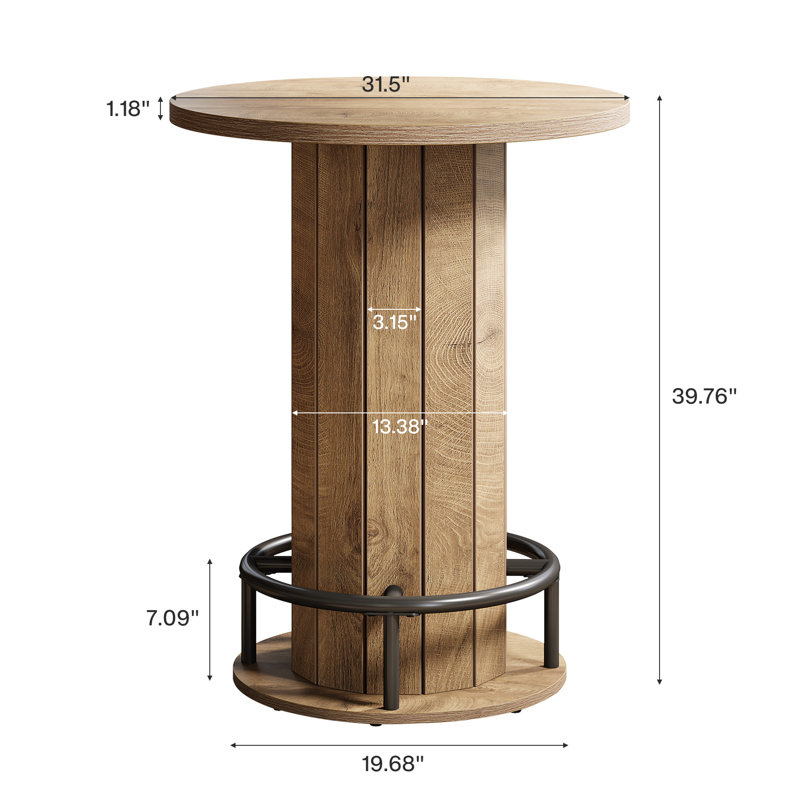 79cm Home Bar, Light Brown