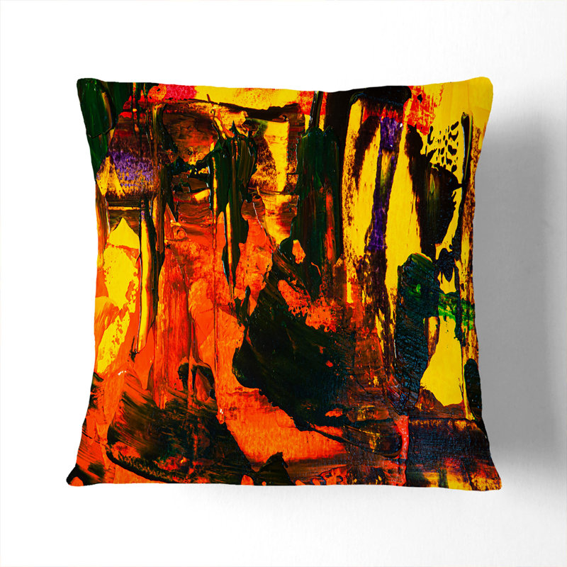 Abstract Square Throw Cushion, 40 x 40 cm