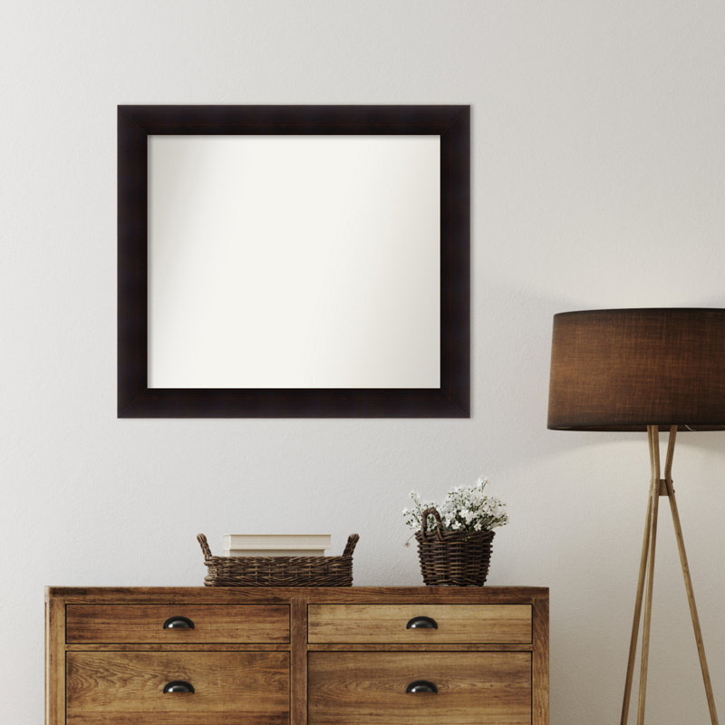 Miroir mural Jillissa, Rectangle, Noir, 31,75 po x 35,75 po