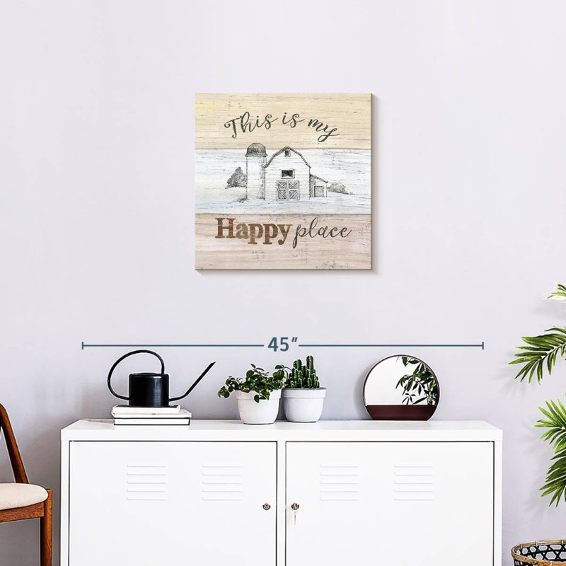 Plaque murale Khylige Farmhouse I, H 20 po x l 20 po