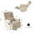 34" Wide Swivel Rocking Nursery Recliner Comfortable Upholstered Glider-89668970
