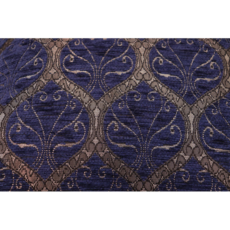 Southwestern Pillows Tassels Chenille Reversible Throw Pillow, Denim