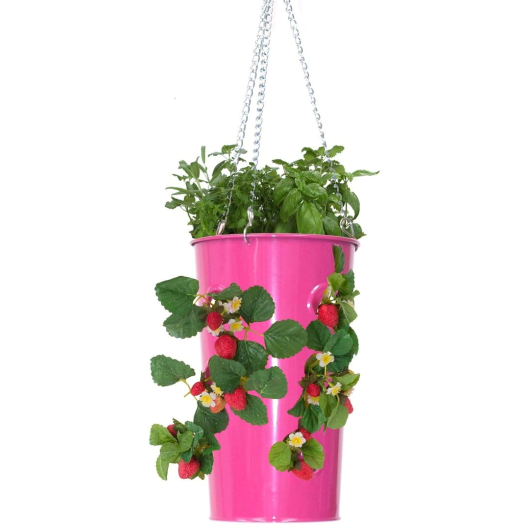 Kieth Metal Hanging Planter Winston Porter