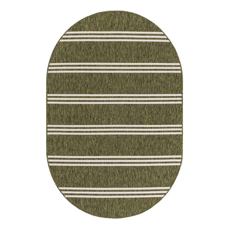 Baho Anguilla Indoor/Outdoor Rug, Oval 5'3" x 8'