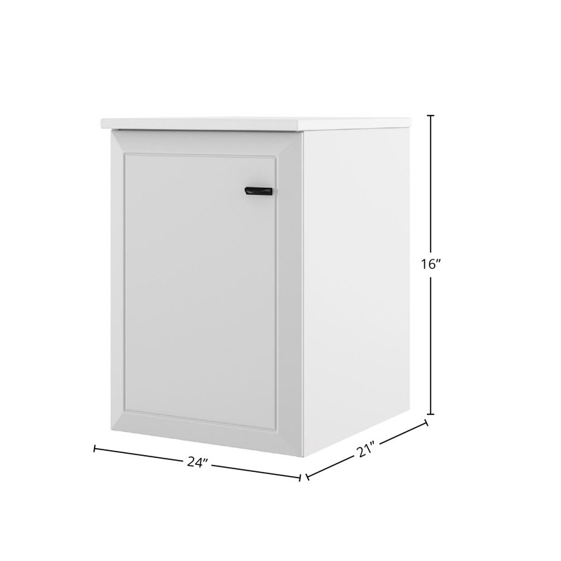 Armoire latérale inférieure 1 porte Gosman, Blanc