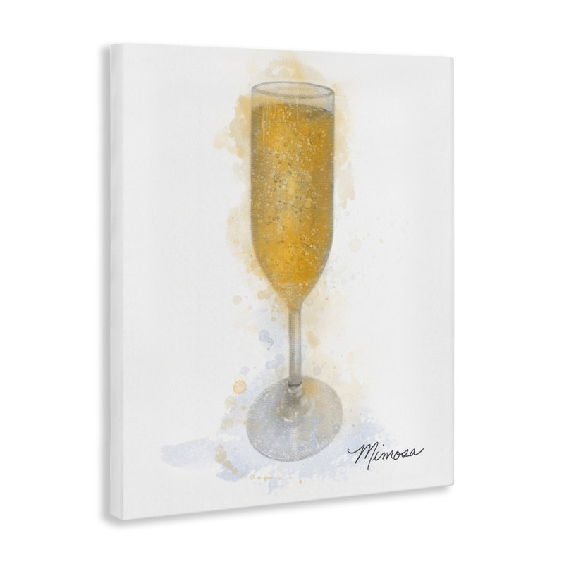 Toile de verre Mimosa brillante, design par Matthew Piotrowicz, H 20 po x l 16 po