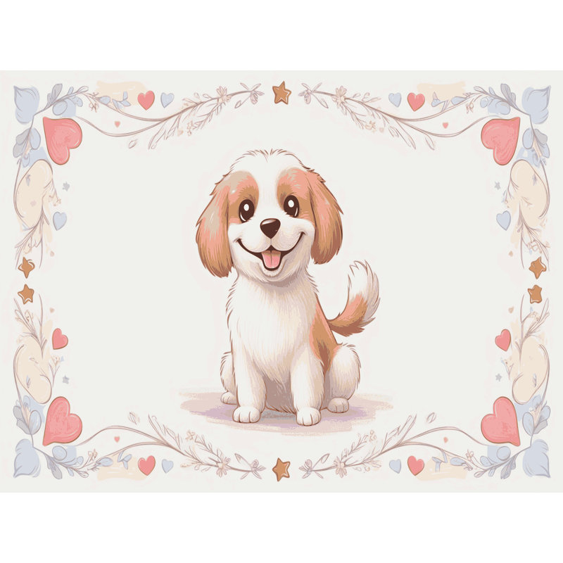 Tapis pour enfants mignons lavables Dakota Fields, Rectangulaire 2 pi x 3 pi
