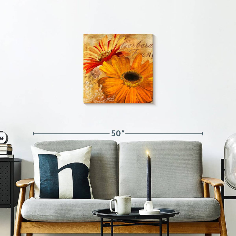 Golden Gerbera I, H 20 po x l 20 po
