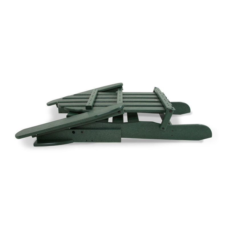 Chaise Adirondack pliante POLYWOOD Classic Adirondack, Vert forêt