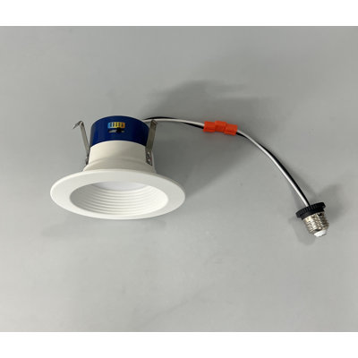 6-pack Adjustable CCT LED Recessed Downlight with Stepped Baffle & Frosted Diffuser, Aluminum LED Ceiling Light for Residential & Commercial Spaces