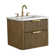 Liljan 24'' Wall-Mounted Single Bathroom Vanity with Engineered Stone Top