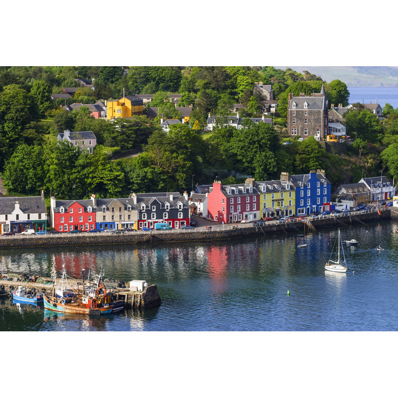 Tobermory Village - Wrapped Canvas Print, 51cm H x 76cm W