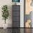 Modern Shoe Cabinet, 100% Metal, Anthracite Color, 19.7 x 53.5 x 5.9 inches | Thickness: 0.03 inches | Wall-Mountable Design with Centrally Opening Doors & Magnetic Holders | Perfect for Stylish Entryways & Small Spaces-638408506