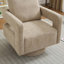 Fauteuil d'appoint pivotant revêtu de tissu bouclé-112730289