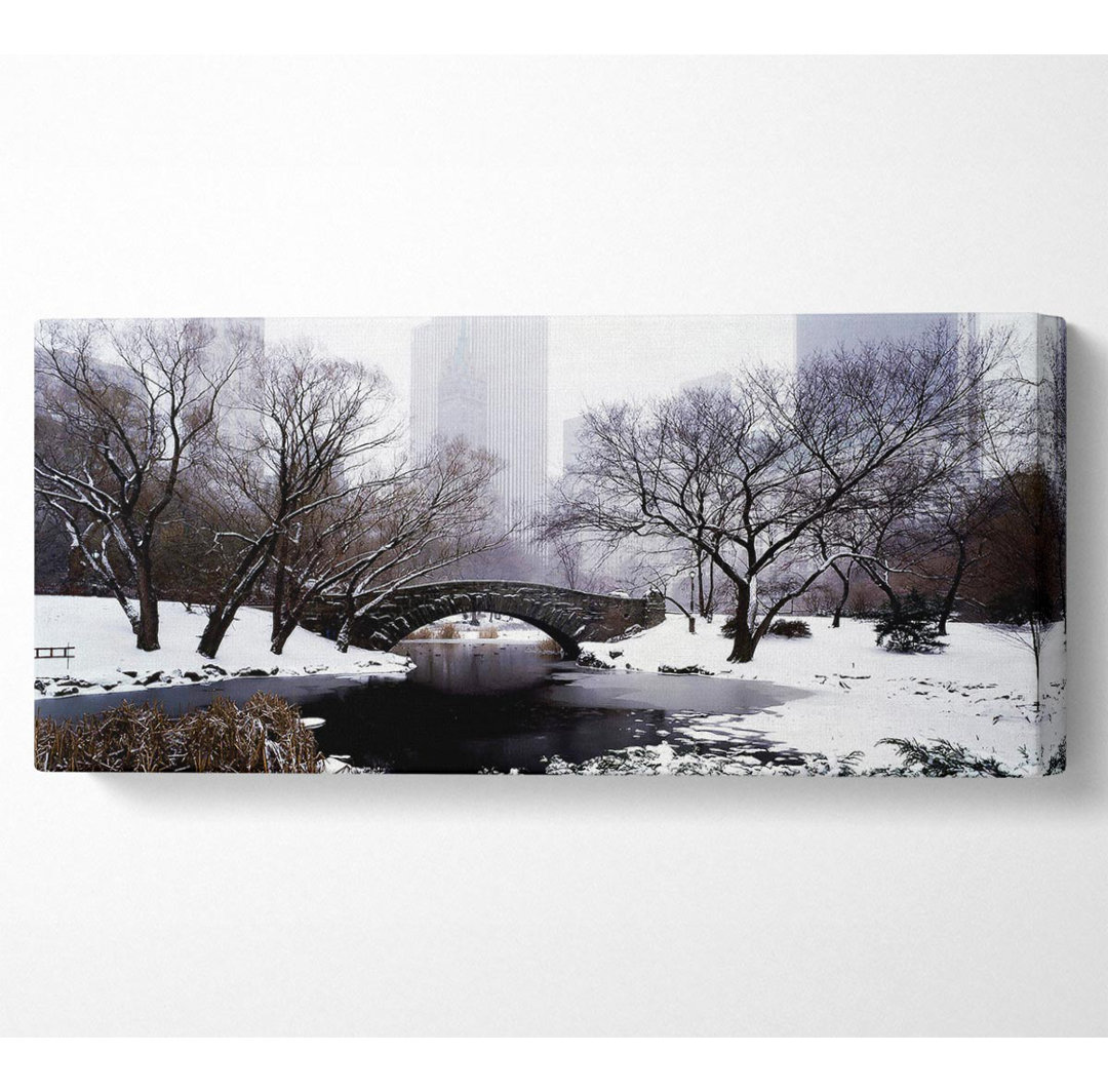 Central Park In Winter - Leinwanddrucke auf Leinwand