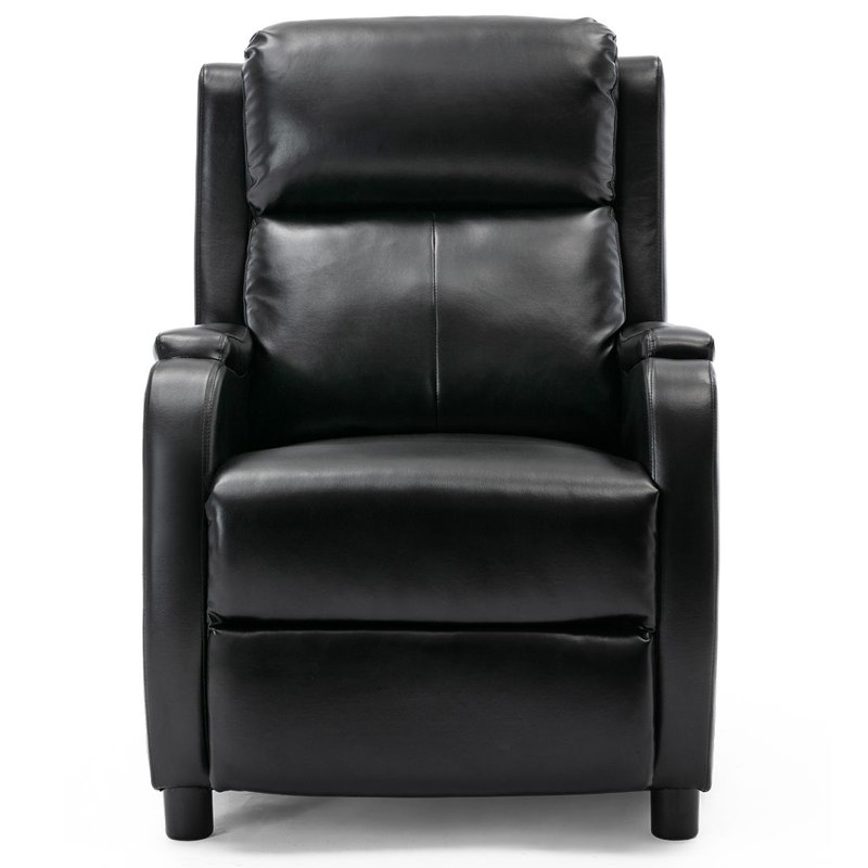 Renovo 67cm Wide Wing Chair Recliner, Black
