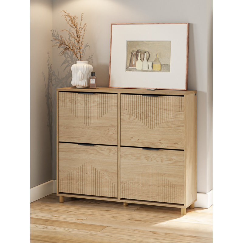16 Pair Flip Down Shoe Storage