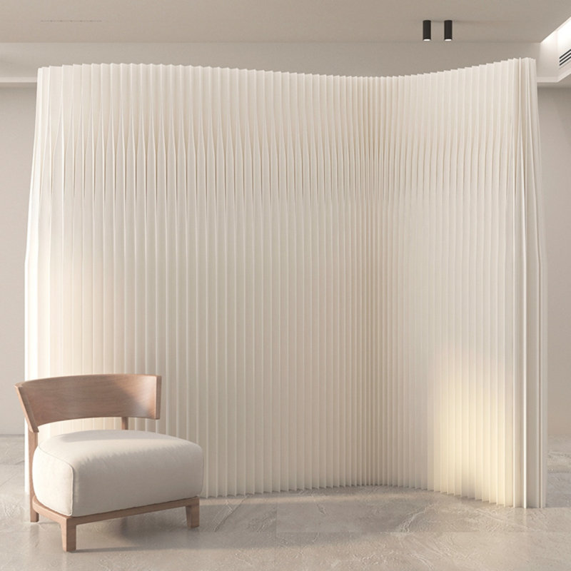 Freestanding Foldable Paper Room Divider, Flexible Honeycomb Paper Decor Background Wall for Live Stream, Trade Show & Home Use