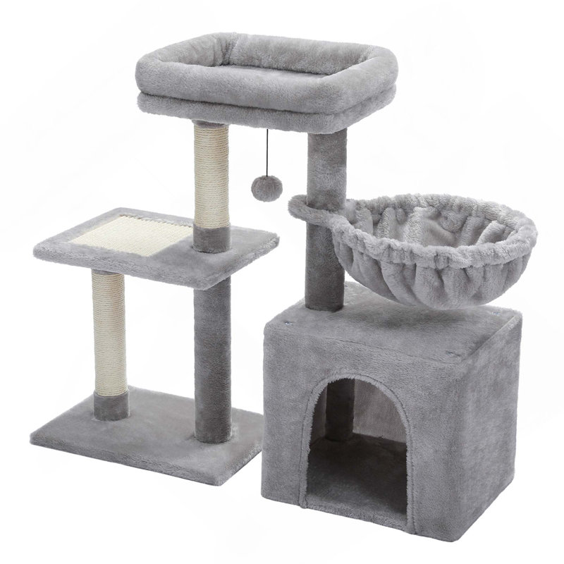 Tour pour chat 28,5 po de hauteur, Gris