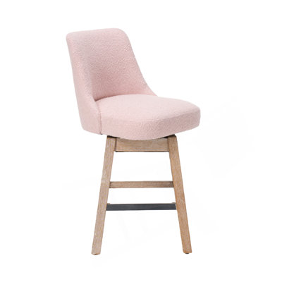 Tabourets de bar à hauteur de comptoir Mid-Century avec support pivotant à 360 ° et dossier