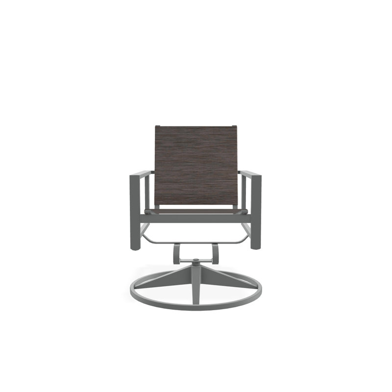 Tribeca Sling Swivel Rocker, Graphite, Augustine Denim