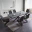 Modern Dining Table Butterfly Leaf Set with "Z" Chairs for 6-91446757-85897302