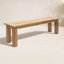 Banc d'extérieur en teck Bedwell-900511490
