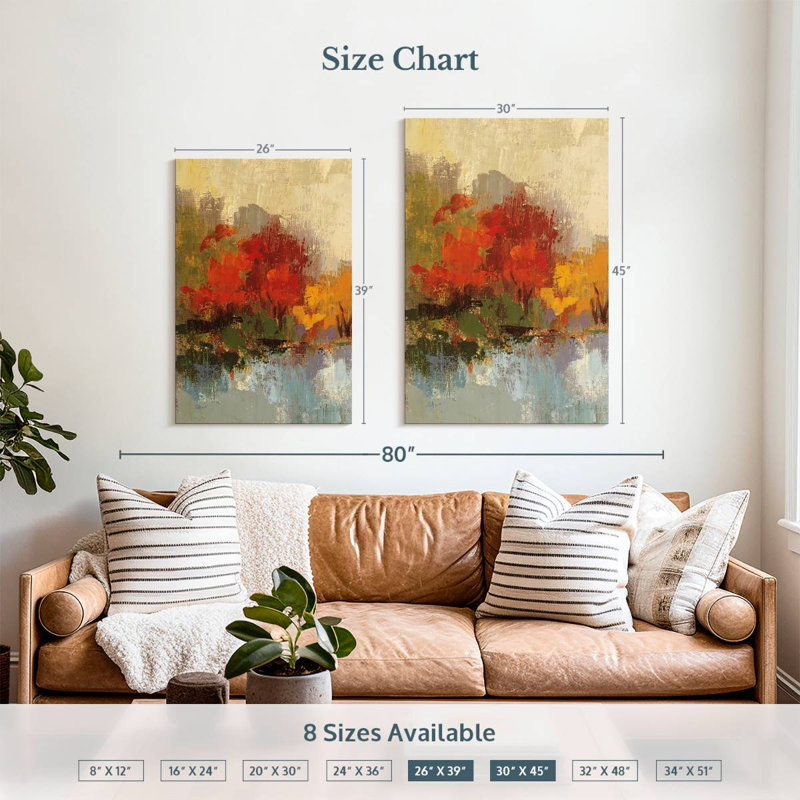Avery Fall Riverside III, 39" H x 26" W