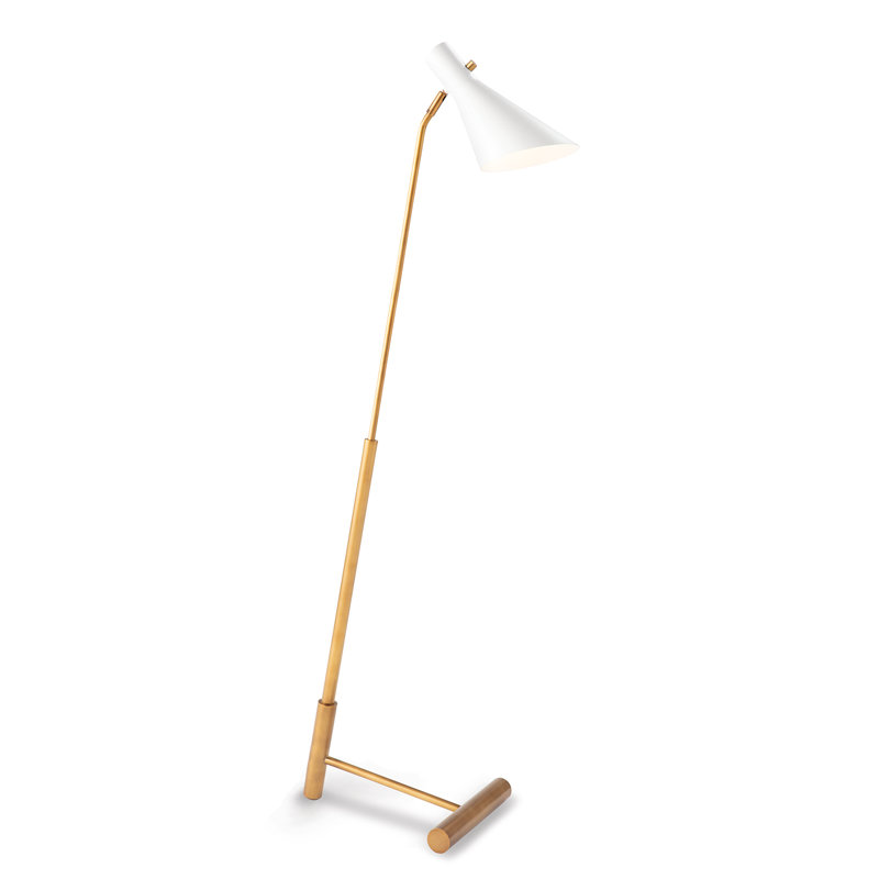 Spyder Task Floor Lamp, White