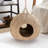 Emmely Nest Water Hyacinth Woven Wicker Round Pet Bed with Handles