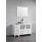 Ravenna 48" Freestanding Single Sink Bathroom Vanity with Engineered Marble Top and Matching Mirror-27042761