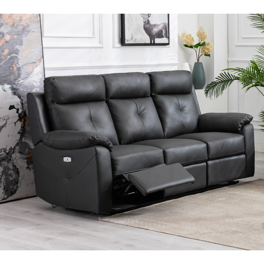 3-Sitzer Sofa Giovanna aus Echtleder