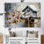 «Snowflake Birdhouse Sanctuary», ensemble de reproduction d'art mural-107191127-107191125