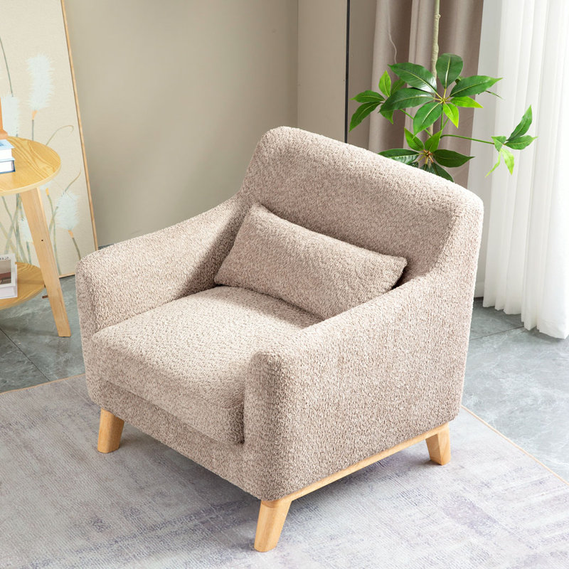 Fauteuil de 31 po de large Joele, Laine brune