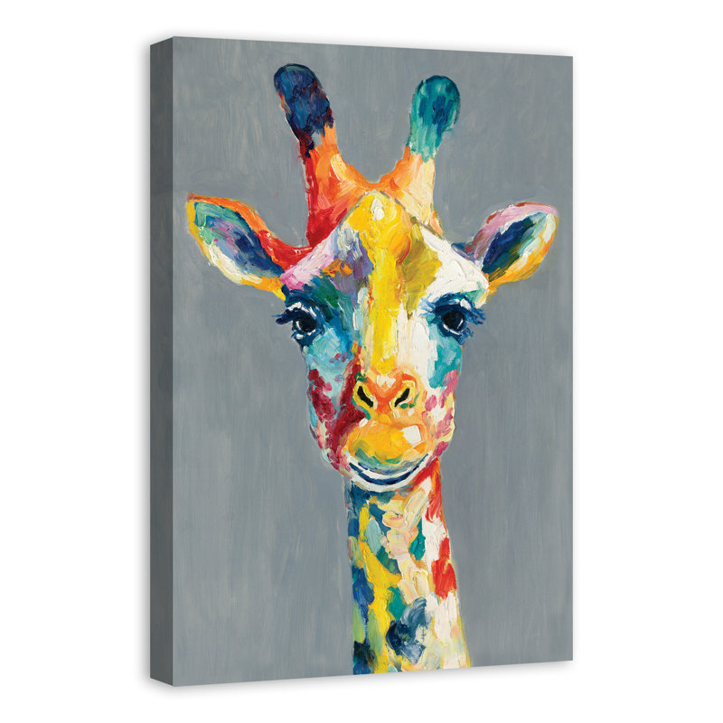 Girafe colorée - impression de cabas enveloppée