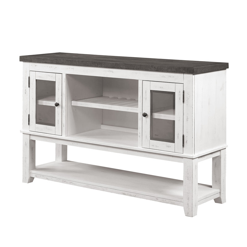 Zuria 60'' Sideboard, White/Gray