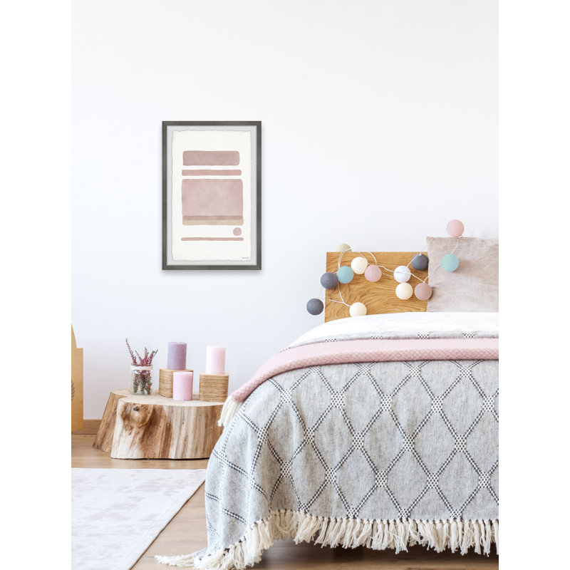 Dot In Between Lines II - Single Picture Frame Painting, 30cm H x 20cm W x 3.81cm D