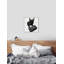 Classy Frenchie Noir - impression sur toile-33435853-33435850