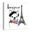 « bonjour frenchie dog », reproduction d’impression sur toile-24400691