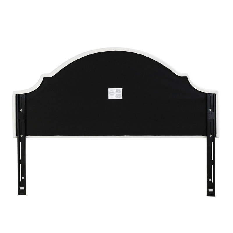 Tête de lit tapissier Crantor, Blanc antique, Très grand