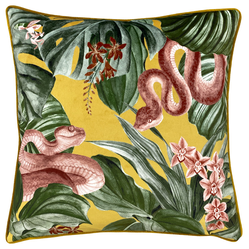 Abstract Square Cushion, Feathers