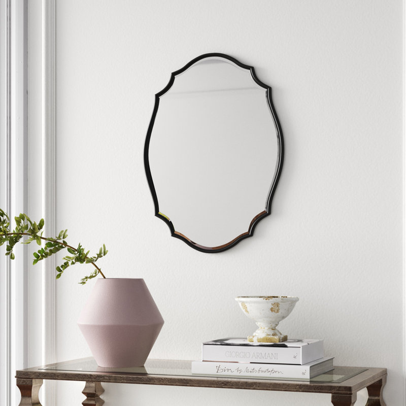 Miroir mural NEGAUNEE, 18 po x 24 po, Noir
